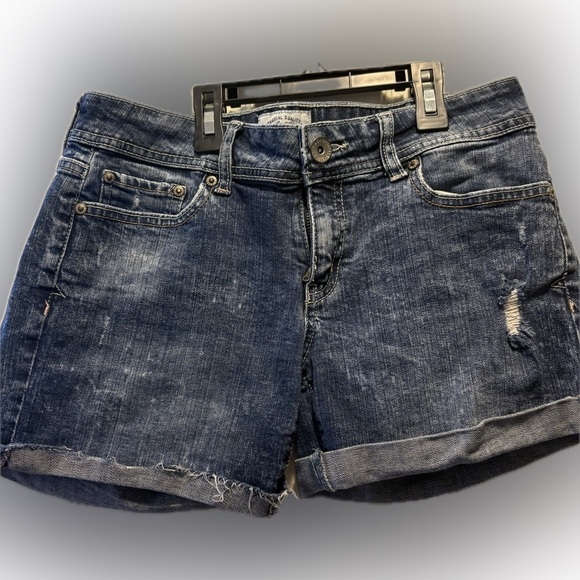 Aeropostale Blue Jean Shorts Distressed Cut-Off 5/6 - Picture 5 of 5